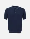 K-way K Way Pleyne Blue Cotton Polo Shirt In Blue