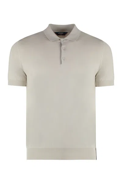 K-WAY K-WAY PLEYNE KNITTED COTTON POLO SHIRT