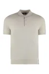 K-way Pleyne Knitted Cotton Polo Shirt In Ecru