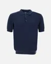 K-way K Way Pleyne Blue Cotton Polo Shirt In Blue