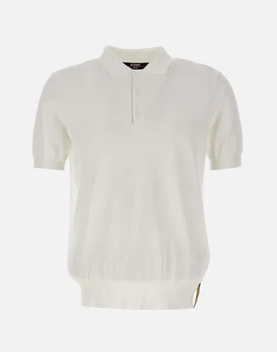 K-way K Way Pleyne Cotton Polo Shirt In White