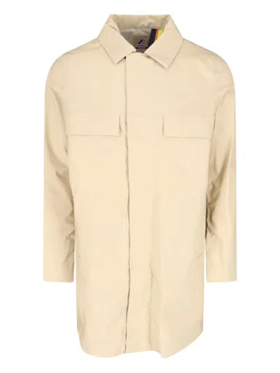 K-WAY POIR' ZIP JACKET - BEIGE