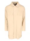 K-way Three-layer Poplin Coat In Brown