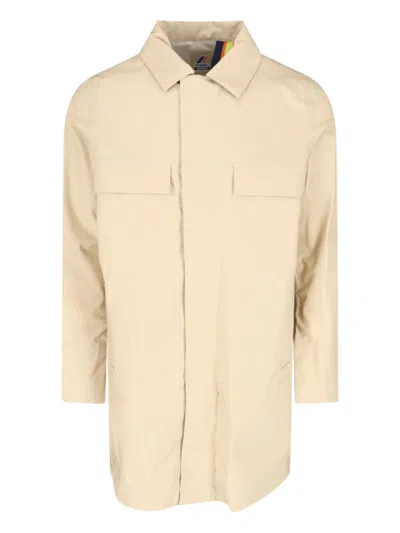 K-WAY K-WAY POIR' ZIP JACKET – BEIGE