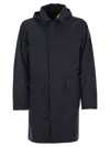 K-way K Way Poirol Jacket In Wool Blend Technical Fabric In Black
