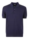 K-way K Way Pleyne Blue Cotton Polo Shirt In Blue