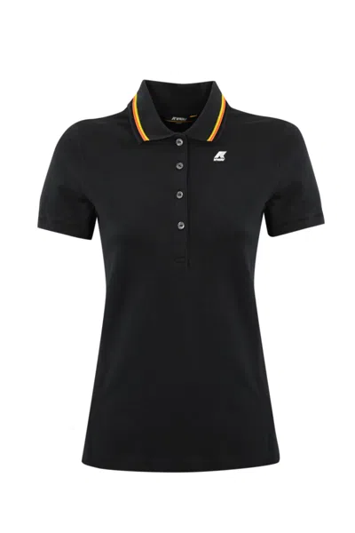 K-way Polo Jeaninne In Black Pure