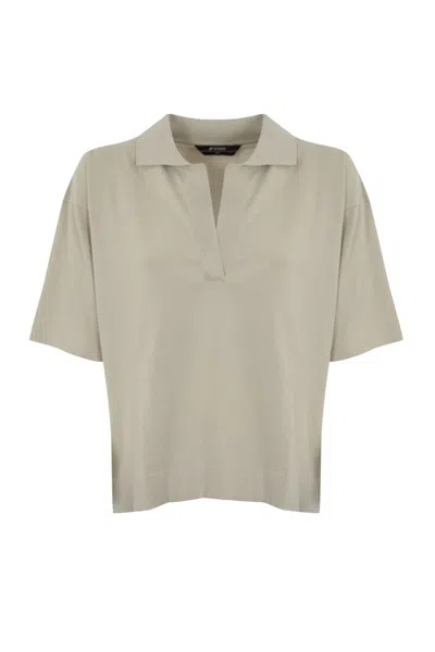 K-way Polo Marlhes In Beige Lt