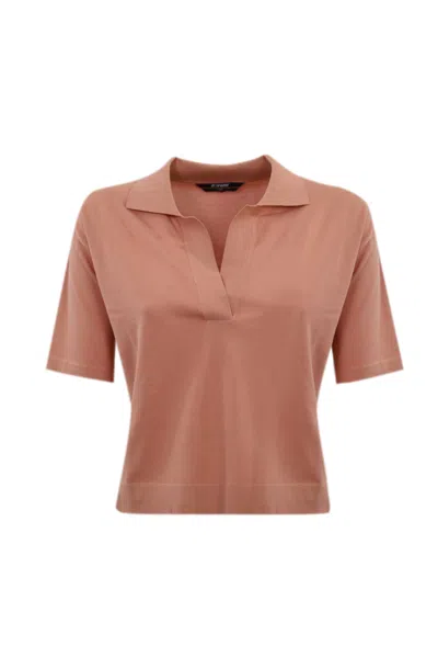 K-way Polo Marlhes In Rose Brown