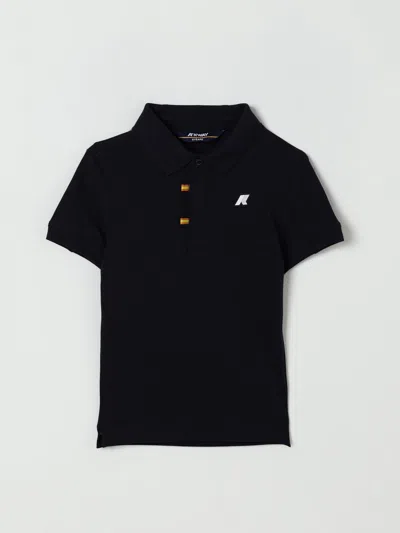 K-way Polo Shirt  Kids Color Blue In Black