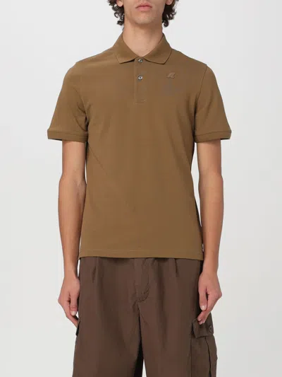 K-way Polo Shirt  Men Color Brown In Brown