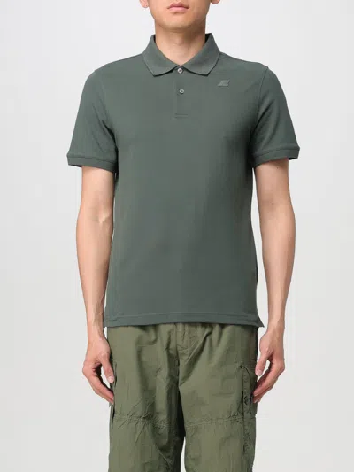 K-way Polo Shirt  Men Color Forest Green