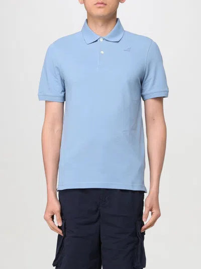 K-way Polo Shirt  Men Color Gnawed Blue 1 In Gnawed Blue 1