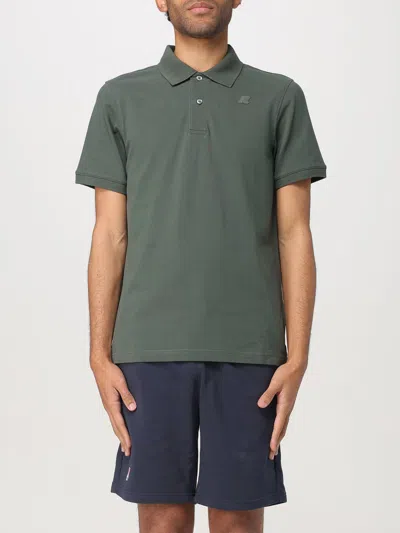 K-way Polo Shirt  Men Color Grass Green