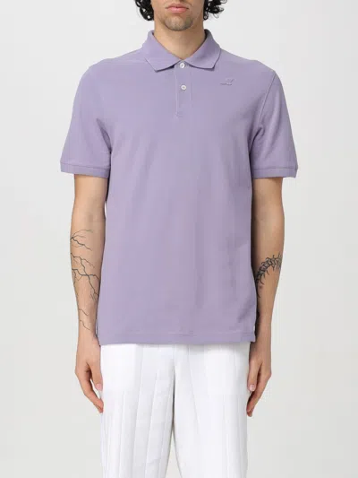 K-way Polo Shirt  Men Color Wisteria In Purple