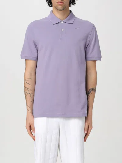 K-way Polo Shirt  Men Color Wisteria In 紫藤色