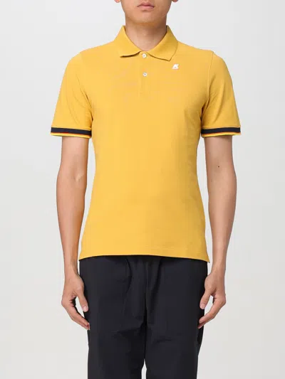 K-way Polo Shirt  Men Color Yellow In White