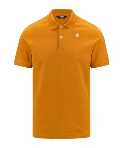 K-way Polo Shirt In Orange