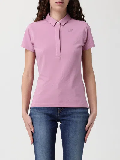 K-way Polo Shirt Woman  In Purple