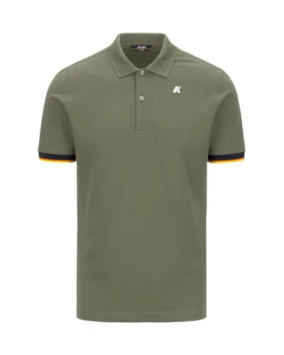 K-WAY POLO VINCENT GREEN LICHEN