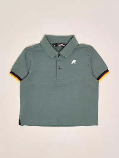 K-way Kids' Polo Vincent Pique Polo In Green