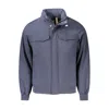 K-way Blue Polyamide Men Jacket In Blue