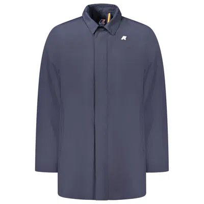 K-way Polyamide Men Men's Jacket In Blue