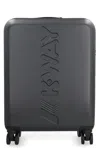 K-way Polycarbonate Hardshell Small Trolley In Black