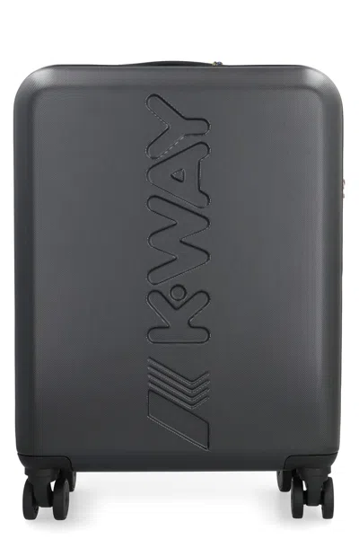K-way Polycarbonate Hardshell Small Trolley In Black