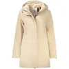 K-way Polyester Jackets & Women's Coat In Gold