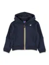 K-way Hooded Zip-up Top In Blue
