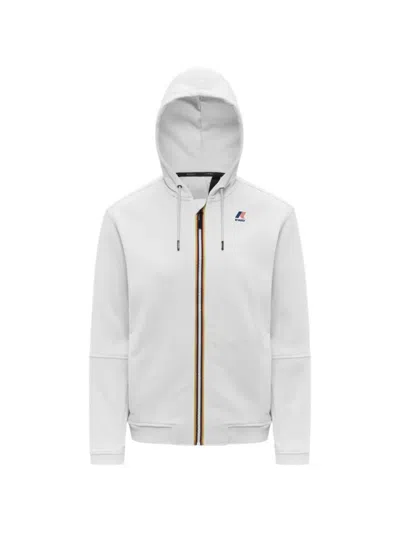 K-way Poly Hooded Zip Prosper Sweater In White