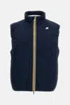 K-way Valen Stretch Nylon Sleeveless Jacket In Blue
