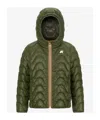 K-way Quilted Cotton Clothes In Green