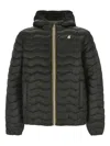 K-way Gesteppte Kapuzenjacke In Black