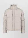 K-way Beige Minimalist Jacket With Front Zipper Closure In Neutral