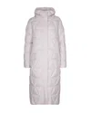 K-way Quilted Thermo Microfiber Coat With Adjustable Hood In Gray