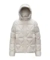 K-way Quilted Zip-up Down Jacket In White