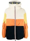 K-way R&d Claumix Colour-block Hooded Jacket In Blue