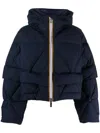 K-way R&d Cropey 2.1 Down-filled Puffer Jacket In 蓝色