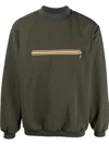 K-way R&d Front Zip-pocket Sweatshirt In Green
