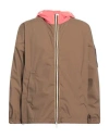 K-way R & D Man Jacket Camel Size L Polyamide In Beige