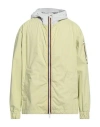 K-way Man Jacket Light Green Size L Polyamide In Green