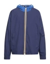 K-way Hooded Zipper Casual Jacket In Blue
