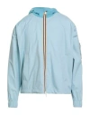K-way R & D Man Jacket Sky Blue Size Xl Polyamide, Polyurethane In Blue