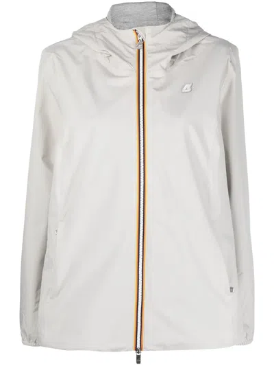 K-way R&d Marguerite Windbreaker In White