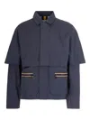 K-way R&d Zip-fastening Pocket Jacket In Blue