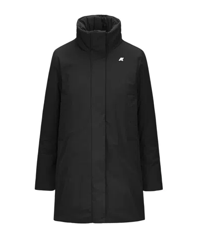 K-way K Way Mathiel Bonded Hooded Jacket In Black