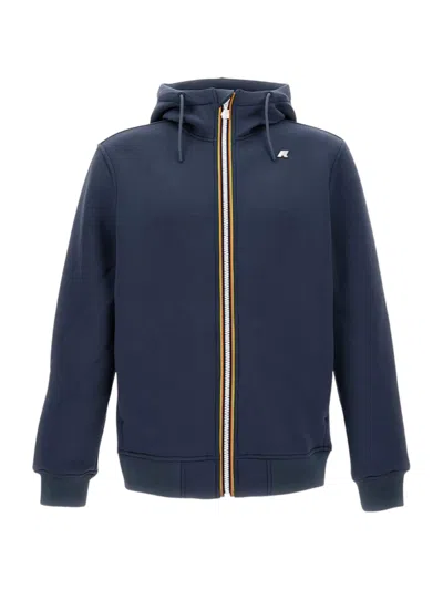 K-way Rainer Spacer Hoodie In Blue