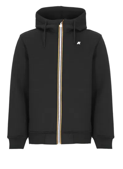 K-way Jake Plus - Reversible Hooded Jacket In Blue